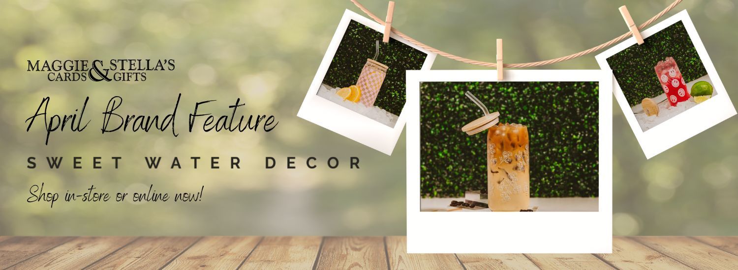 April brand feature, Sweet Water Decor. Click to shop